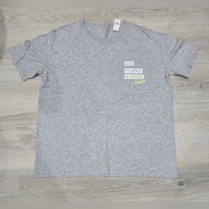 Offline Aerie Gray Pocket Tee Go Plant A Forest Oversized NWT